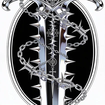 Exodius flagship emblem EXO-F01-DAGGER-OVAL